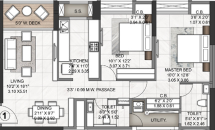 azziano-wing-g Floor Plan Floor Plan