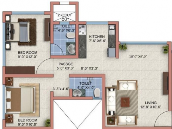  sparkle-wing-c Floor Plan Floor Plan