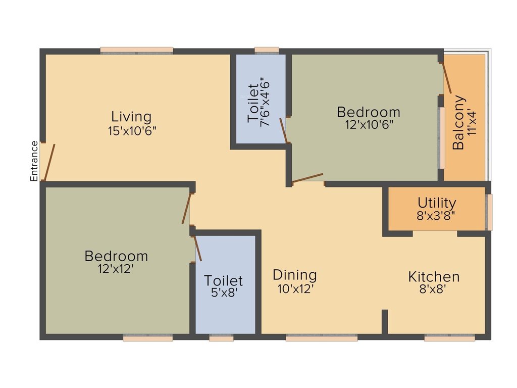 Navya Nisarga (2BHK+2T (1,090 sq ft) 1090 sq ft)