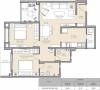 Godrej Prana (2BHK+2T (708.37 sq ft) 708.37 sq ft)
