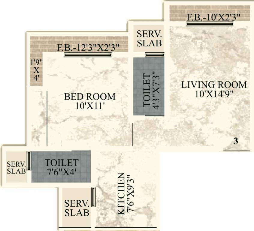 JVM Orchid (1BHK+2T (373.29 sq ft) 373.29 sq ft) JVM Orchid (1BHK+2T (373.29 sq ft) 373.29 sq ft)