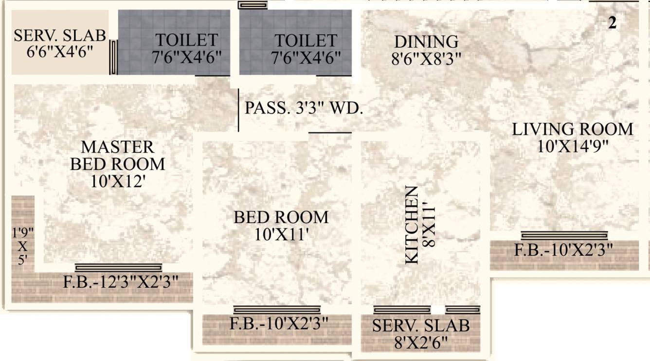 JVM Orchid (2BHK+2T (598.69 sq ft) 598.69 sq ft) JVM Orchid (2BHK+2T (598.69 sq ft) 598.69 sq ft)