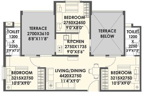  xrbia-eiffel-city-chakan-ph1 Floor Plan Floor Plan
