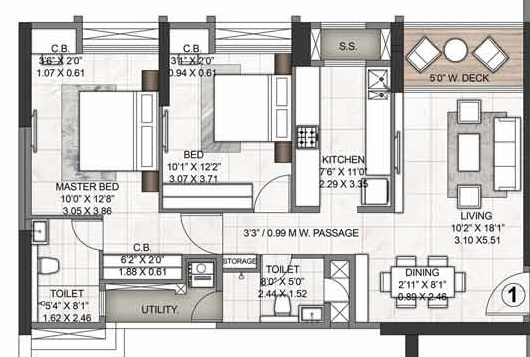  azziano wing h Floor Plan Floor Plan