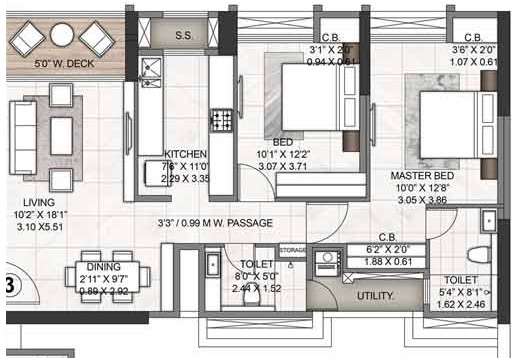  azziano wing h Floor Plan Floor Plan