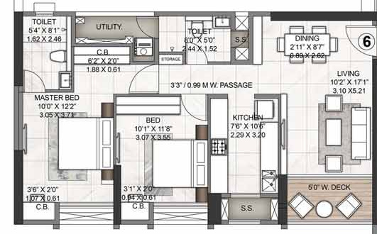  azziano wing h Floor Plan Floor Plan
