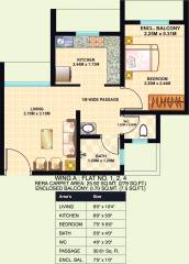 Dosti Desire Dosti Joy (1BHK+1T (279.00 sq ft) 279 sq ft)