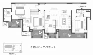 Godrej Oasis (3BHK+3T (1,076.39 sq ft) 1076.39 sq ft) Godrej Oasis (3BHK+3T (1,076.39 sq ft) 1076.39 sq ft)