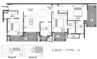 Godrej Oasis (3BHK+3T (1,334.72 sq ft) 1334.72 sq ft) Godrej Oasis (3BHK+3T (1,334.72 sq ft) 1334.72 sq ft)
