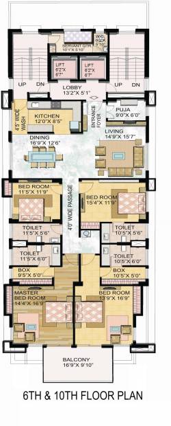 Aspirations Grandeur (4BHK+4T (3,527 sq ft) + Servant Room 3527 sq ft)