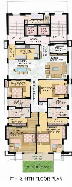 Aspirations Grandeur (4BHK+4T (3,479 sq ft) + Servant Room 3479 sq ft)