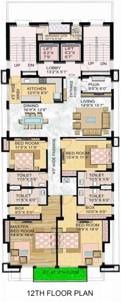 Aspirations Grandeur (4BHK+4T (3,348 sq ft) + Servant Room 3348 sq ft)