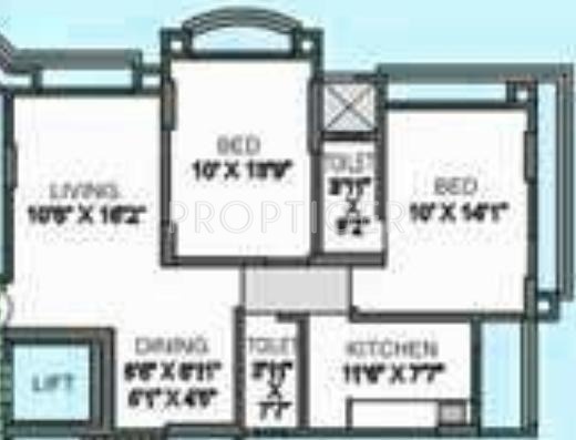 Gemstar Symphony (2BHK+2T (719 sq ft) 719 sq ft) Gemstar Symphony (2BHK+2T (719 sq ft) 719 sq ft)