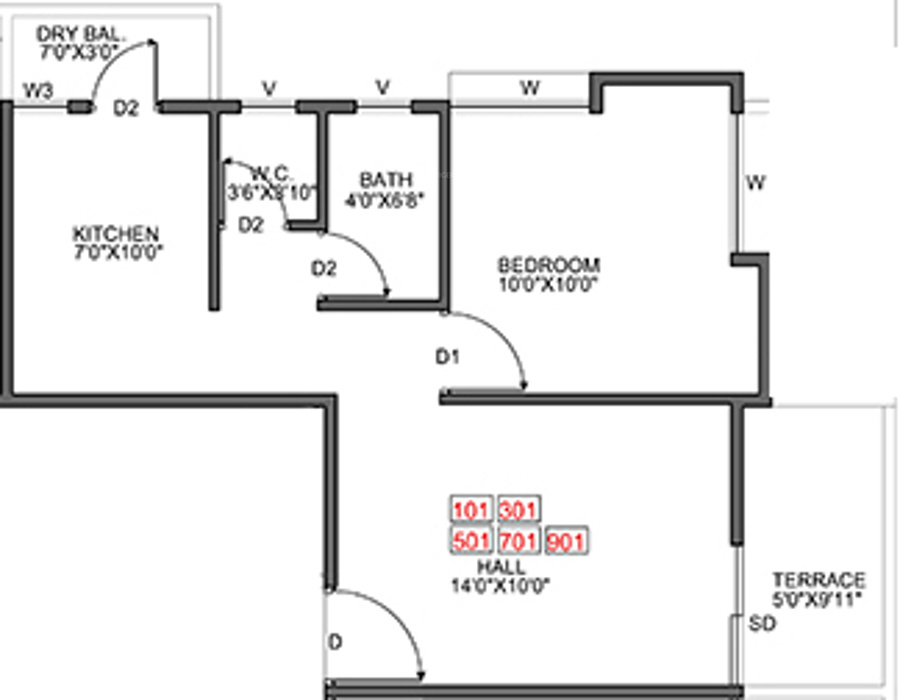 Bright Aristo B Wing And C Wing (1BHK+1T (369.20 sq ft) 369.2 sq ft) Bright Aristo B Wing And C Wing (1BHK+1T (369.20 sq ft) 369.2 sq ft)