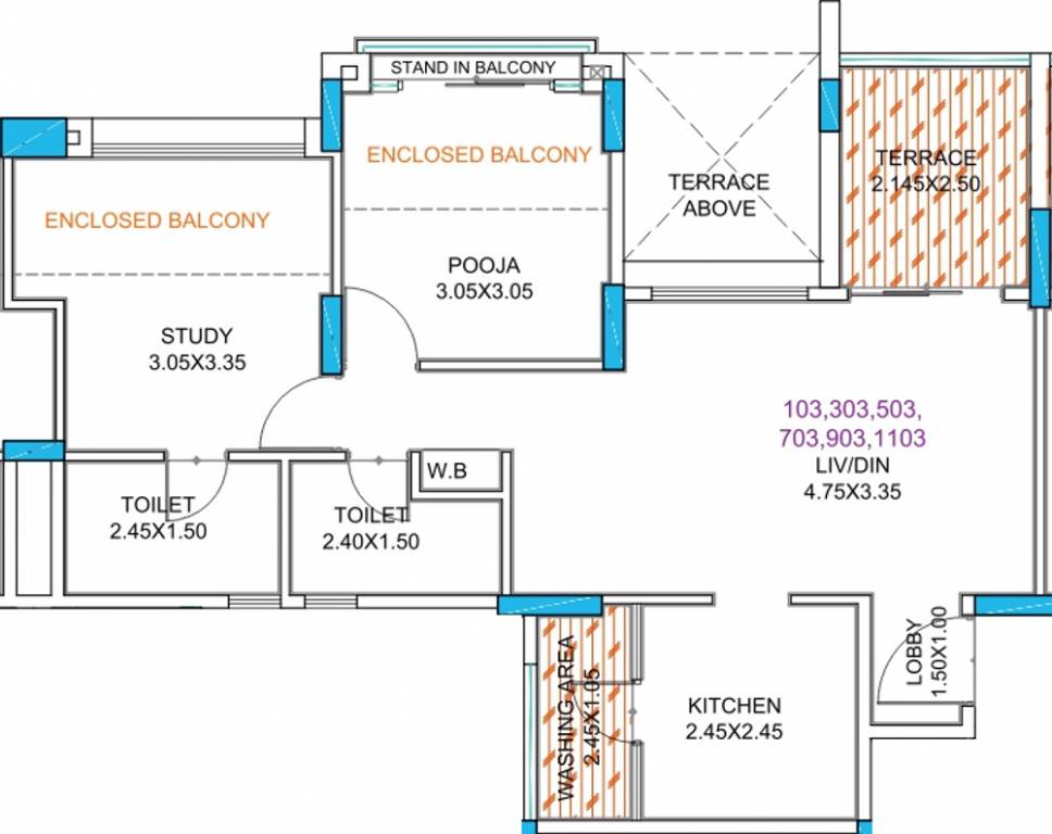 Guardian Eastern Meadows (2BHK+2T (541.32 sq ft) 541.32 sq ft) Guardian Eastern Meadows (2BHK+2T (541.32 sq ft) 541.32 sq ft)
