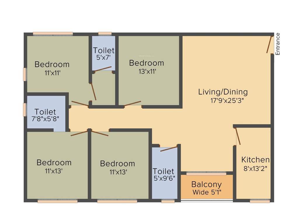 Space Club Town Gateway (4BHK+3T (2,083 sq ft) 2083 sq ft)