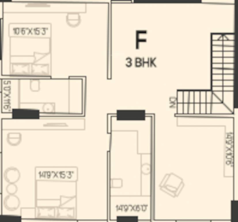  zen Floor Plan Upper Level Duplex Plan