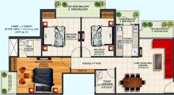Alpha Heights (3BHK+2T (1,475 sq ft) 1475 sq ft) Alpha Heights (3BHK+2T (1,475 sq ft) 1475 sq ft)