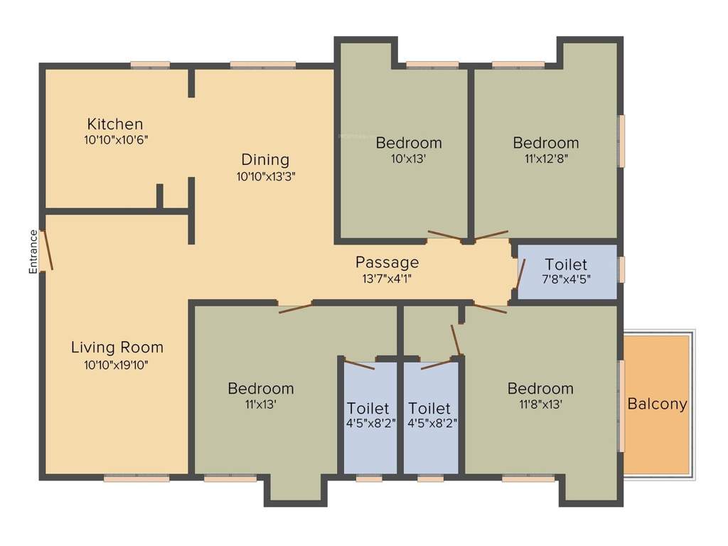 Sugam Habitat (4BHK+4T (1,975 sq ft) 1975 sq ft)