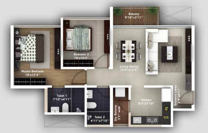  adreno towers Floor Plan Floor Plan