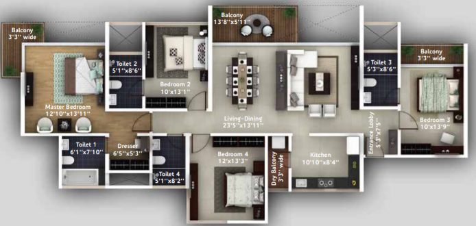 Floor Plan adreno towers Floor Plan Floor Plan