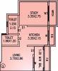 Vinay Unique Gardens (1BHK+1T (372.43 sq ft) 372.43 sq ft)