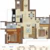 Peninsula Celestia Spaces (2BHK+2T (840.77 sq ft) 840.77 sq ft)