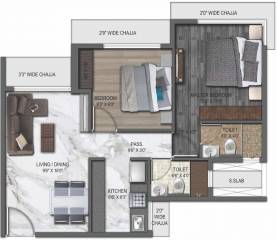 UK Iridium (2BHK+2T (521.51 sq ft) 521.51 sq ft) UK Iridium (2BHK+2T (521.51 sq ft) 521.51 sq ft)