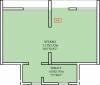 VTP Bhagyasthan Phase 1 (1BHK+1T (228.52 sq ft) 228.52 sq ft)