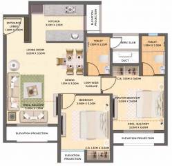 Dosti West County Oak (2BHK+2T (575.33 sq ft) 575.33 sq ft) Dosti West County Oak (2BHK+2T (575.33 sq ft) 575.33 sq ft)