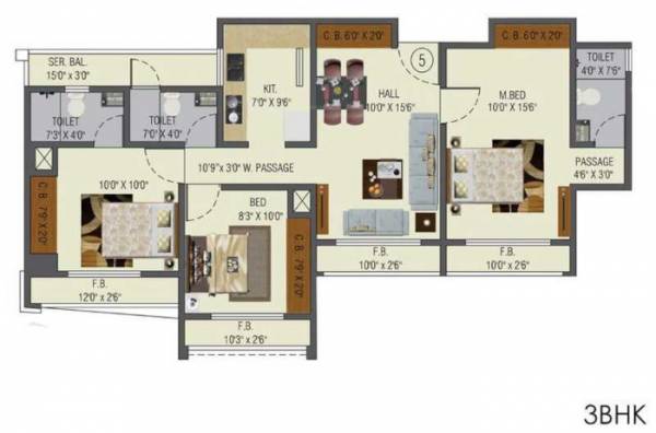 shree-gopinath-sublime Floor Plan Floor Plan