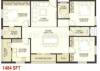 TNR Shakuntala (3BHK+3T (1,484 sq ft) 1484 sq ft)