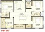TNR Shakuntala (3BHK+3T (1,484 sq ft) 1484 sq ft)