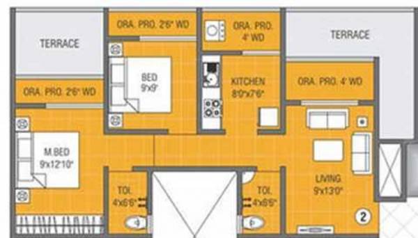  chandrangan-residency-type-b Floor Plan Floor Plan