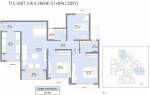 L And T Emerald Isle T15 (3BHK+3T (927.85 sq ft) 927.85 sq ft) L And T Emerald Isle T15 (3BHK+3T (927.85 sq ft) 927.85 sq ft)