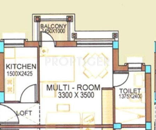 Peerless Punnya Brajadham (1BHK+1T (338 sq ft) 338 sq ft)