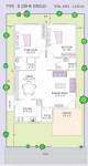 Modi Bloomdale (2BHK+2T (1,140 sq ft) 1140 sq ft)