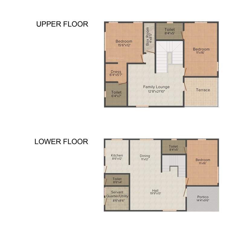 Modi Bloomdale (3BHK+3T (2,190 sq ft) 2190 sq ft)