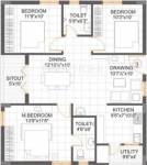 Alekhya Golden Bamboos (3BHK+2T (1,235 sq ft) 1235 sq ft) Alekhya Golden Bamboos (3BHK+2T (1,235 sq ft) 1235 sq ft)