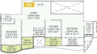 VTP Urban Life Phase 1 (2BHK+2T (724.73 sq ft) 724.73 sq ft) VTP Urban Life Phase 1 (2BHK+2T (724.73 sq ft) 724.73 sq ft)