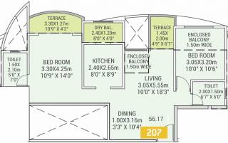 VTP Urban Life Phase 1 (2BHK+2T (604.61 sq ft) 604.61 sq ft) VTP Urban Life Phase 1 (2BHK+2T (604.61 sq ft) 604.61 sq ft)
