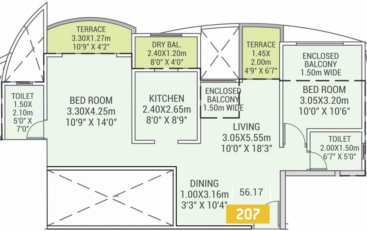 VTP Urban Life Phase 1 (2BHK+2T (604.61 sq ft) 604.61 sq ft) VTP Urban Life Phase 1 (2BHK+2T (604.61 sq ft) 604.61 sq ft)