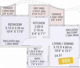 VTP Urban Life Phase 1 (1BHK+1T (371.46 sq ft) 371.46 sq ft) VTP Urban Life Phase 1 (1BHK+1T (371.46 sq ft) 371.46 sq ft)