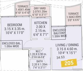 VTP Urban Life Phase 1 (1BHK+1T (371.68 sq ft) 371.68 sq ft) VTP Urban Life Phase 1 (1BHK+1T (371.68 sq ft) 371.68 sq ft)