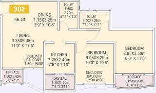VTP Urban Life Phase 1 (2BHK+2T (607.41 sq ft) 607.41 sq ft) VTP Urban Life Phase 1 (2BHK+2T (607.41 sq ft) 607.41 sq ft)