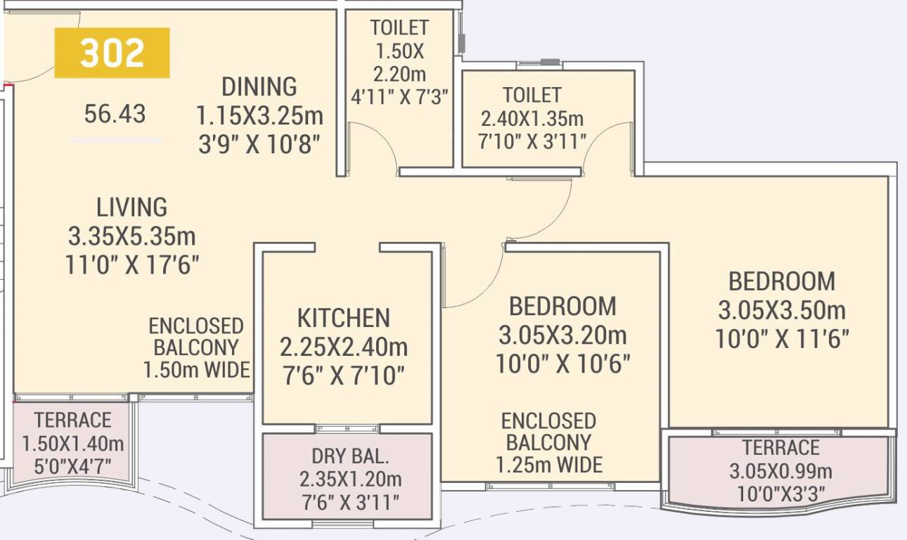 VTP Urban Life Phase 1 (2BHK+2T (607.41 sq ft) 607.41 sq ft) VTP Urban Life Phase 1 (2BHK+2T (607.41 sq ft) 607.41 sq ft)