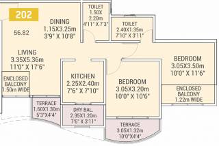 VTP Urban Life Phase 1 (2BHK+2T (611.6 sq ft) 611.6 sq ft) VTP Urban Life Phase 1 (2BHK+2T (611.6 sq ft) 611.6 sq ft)