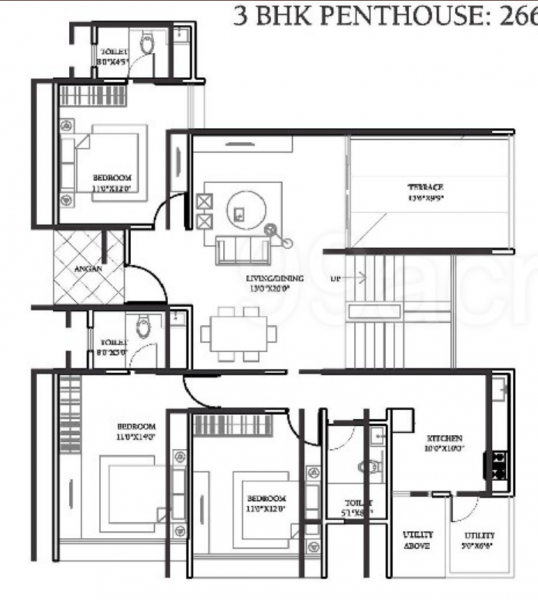  signet Floor Plan Lower Level Penthouse Plan