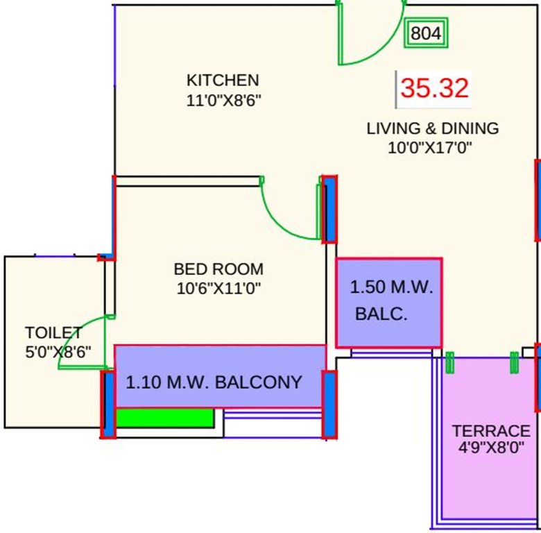 Gagan Nulife Phase 2 (1BHK+1T (380.18 sq ft) 380.18 sq ft)