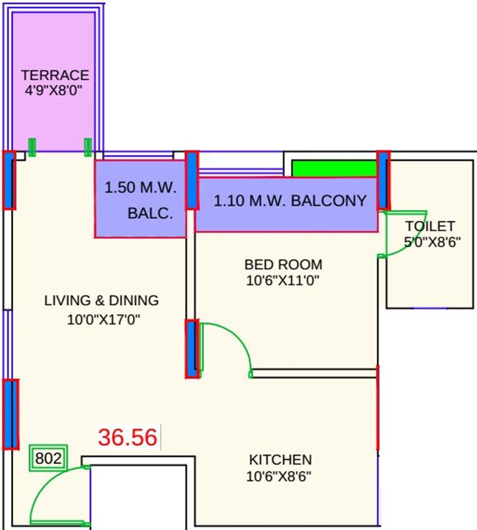 Gagan Nulife Phase 2 (1BHK+1T (393.96 sq ft) 393.96 sq ft)